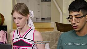 18yo virgin cheerleader fucks her dorky friend to stick it to the jocks running a wager on her v card adulttiming