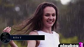 wet and hot rita y flaunts amazing body in outdoor striptease for playboy