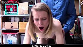 Little devil shoplifter catarina petrov get caught so officer handcuffed her and strip searched - liftersex