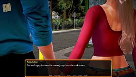 Blonde Plays Exciting Game!