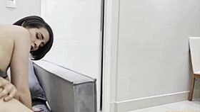 Kitchen scene with unexpected distractions