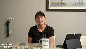 new mom comforts junior with deepthroat and blowjob