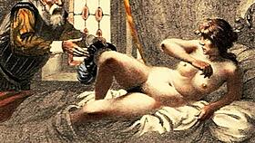 vintage erotic art collection featuring hairy retro antique pieces with sensual themes