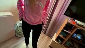 teen 18 girl is teaching her ass to fart slowly in crowded place but something going wrong