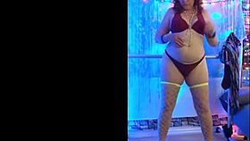 feeling the heat as hotwife steffi dances with her pussy exposed