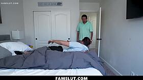 Horny Couple Almost Gets Caught in Action