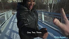 Public Agent Josy Black Rides Big Fat Dick!