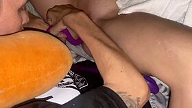 hot young innocent shy girl playing with huge dildos in tight holes 😏