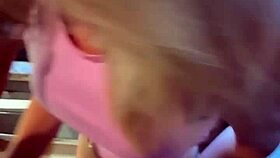 sexy alice giving blowjob to her boyfriend in kitchen and took huge cumload in mouth 🍆💦