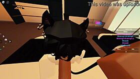 Roblox porn femboy gets treated like a slut with big black cock