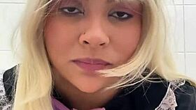 Beautiful Brunette Latina Bbw In Homemade Amateur Cosplay Costume At Public Toilet During Cosplay Convention