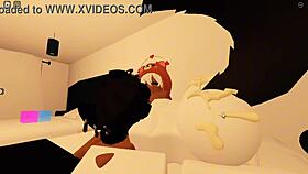 Roblox porn femboy gets treated like a slut with big black cock