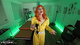 Vr conk redhead april oneil gives deep reverse blowjob and rides leos huge dick in tmnt cosplay parody pt 1