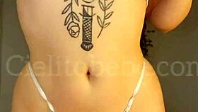 Bailando Con Microtanga Blanca Hilo Mostrando La Cola Bien Abierta Trailer