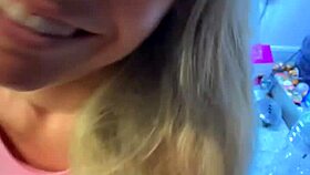 sexy alice giving blowjob to her boyfriend in kitchen and took huge cumload in mouth 🍆💦