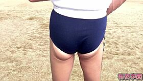 I Masturbate Wearing a Girl's Bloomer in Outdoor Anal Session Secretly