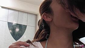 japanese teen chats with classmate for amateur pov creampie in uncensored jav