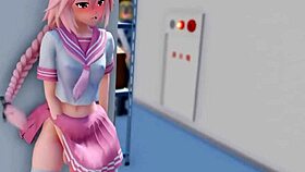 is astolfo cumming with that big cock?