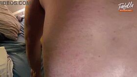 Watch this homemade threesome unfold with a real female orgasm in mfm action.