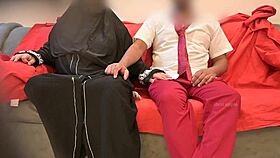 Muslim Lady Teacher Teases Student Cock