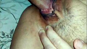 close-up open ass and wet holes in pov with stockings and lingerie