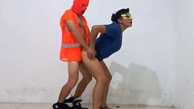 in the hospital, a sexy latina nurse hooks up with the cleaning guys for some amateur fun