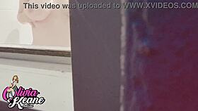 You watch your neighbour in the shower