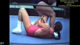 Detailed Mixed Wrestling Match With Catfight And Fight Scenes