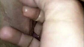 POV Fingering Shaved Pussy With Wet Lick Close Up