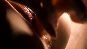 i masturbate intensely, letting vaginal juices drip out freely