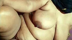 Desi Aunty Exposes Big Boobs and Hairy Pussy