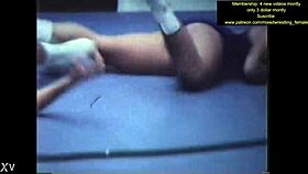 Detailed Mixed Wrestling Match With Catfight And Fight Scenes