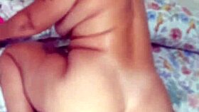 redhead wife flashes in video call for clients then husband joins