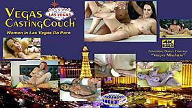 i came to the vegas couch for oil massage and glass dildo masturbation then deep throating riding cock in bondage pov closeup creampie