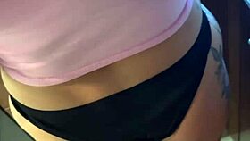 sexy alice giving blowjob to her boyfriend in kitchen and took huge cumload in mouth 🍆💦