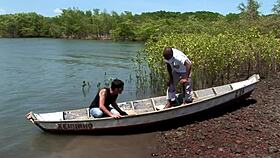 A Group Activity With Black Mature Woman In Stockings And Heels On The Bed