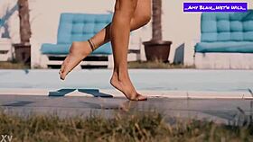 Amy Blair Wet And Wild Bathing Suit Tease