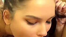 Busty teen 18+ loves sucking big fat dick - pov blowjob 😍