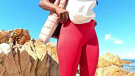 I Lick All The Cum Of Sugardaddies Cock On A Secret Beach After Our Hike