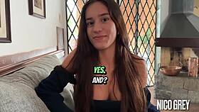 the story of a beautiful skinny brazilian teen's first casting interview