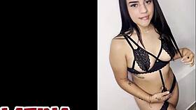 Veronica - Tiny 18+ But Thick First Time Colombian Latina With Perfect Ass Latina Casting