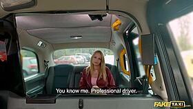 Driver Pounds Buddy's Girlfriend In Fake Taxi Cab