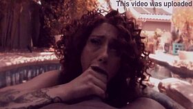 Olivia gardens fucks bbc at pool