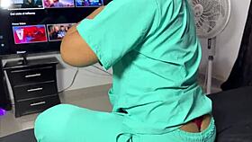 private nurse comes to my house for a special massage session