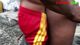 My landlord daughter insisted for hardcore banging outdoor fucked with ebony bbc and chubby