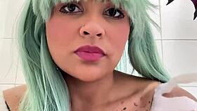 Beautiful Brunette Latina Bbw In Homemade Amateur Cosplay Costume At Public Toilet During Cosplay Convention