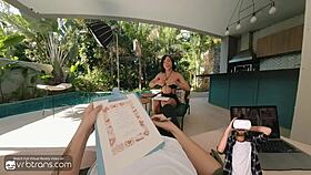 vrb trans beautiful brazilian shemale model fucks anally in her first interview pt 1