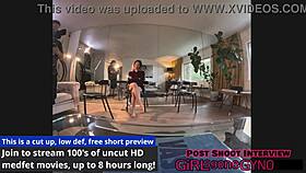 Vibrator Tickles Channy's Ass to Orgasm in Hollywood Backstage