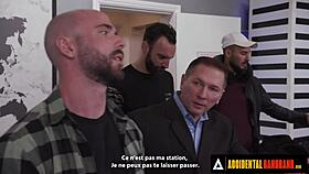 Accidental gangbang - hot whitney wright gets gangbanged by airport security spanish subtitles