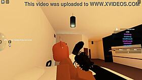 Roblox porn femboy gets treated like a slut with big black cock